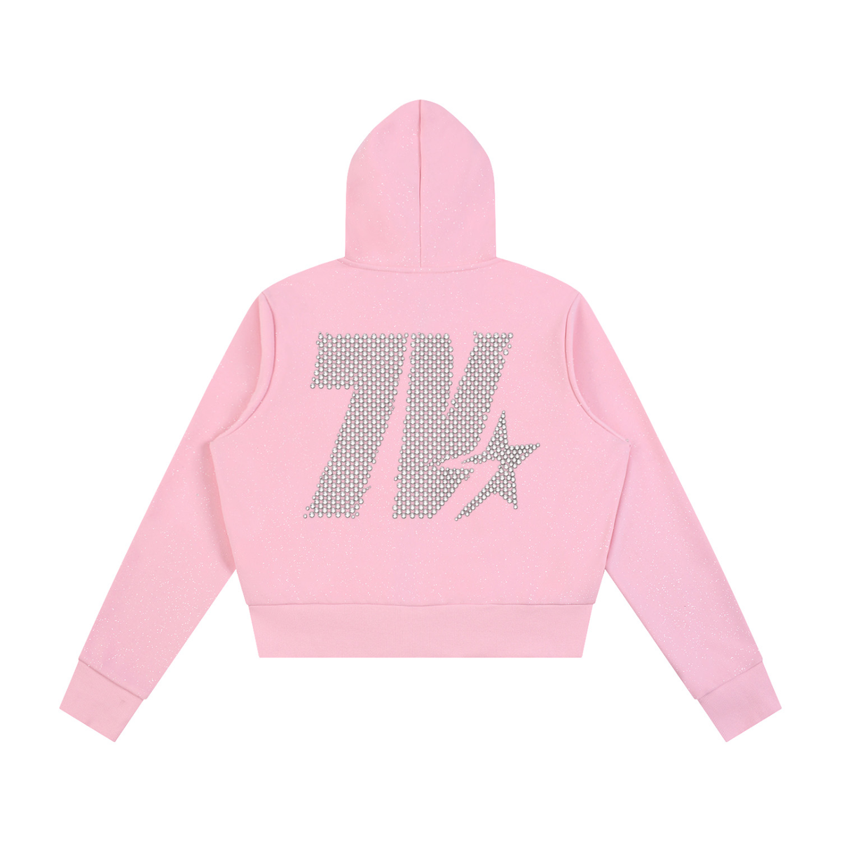 7VEN - Women's Faded Sparkles  Full Zip Hoodie
