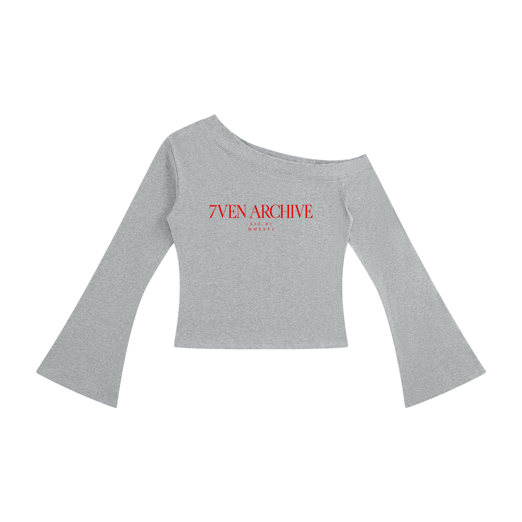 7VEN - Women's Off-Shoulder Bell Sleeve T-Shirt