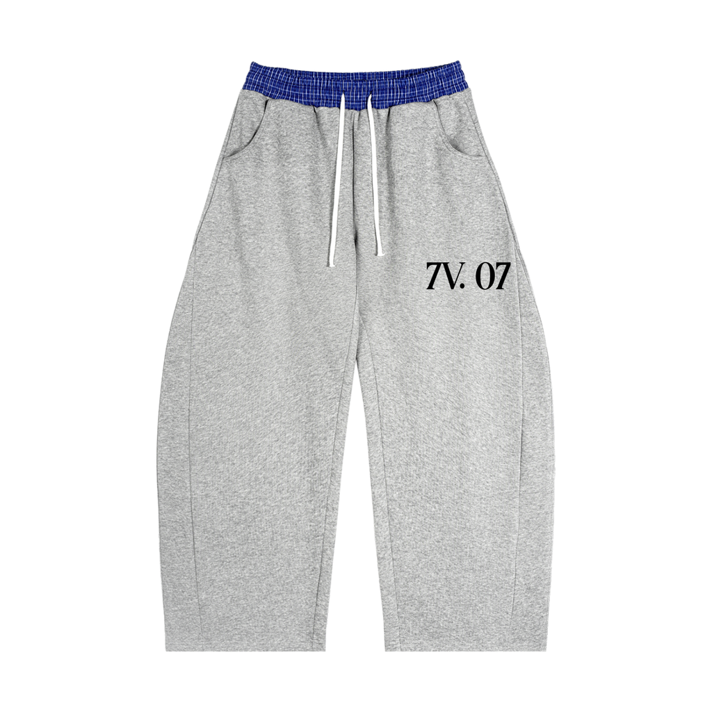 7VEN - Plaid Waistband Sweatpants
