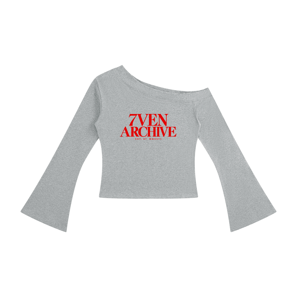 7VEN - Women's Off-Shoulder Bell Sleeve T-Shirt