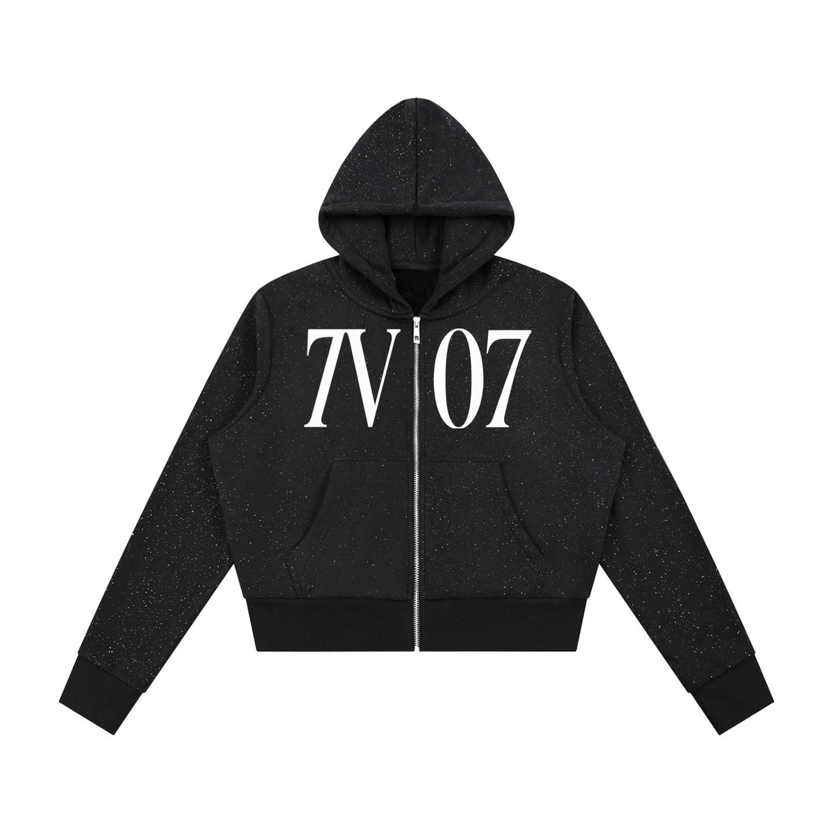 7VEN - Women's Faded Sparkles  Full Zip Hoodie