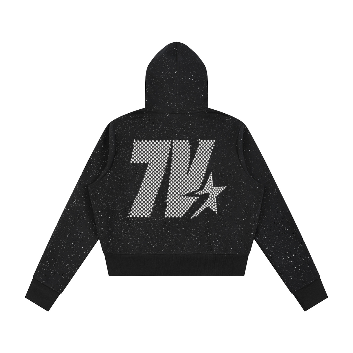 7VEN - Women's Faded Sparkles  Full Zip Hoodie