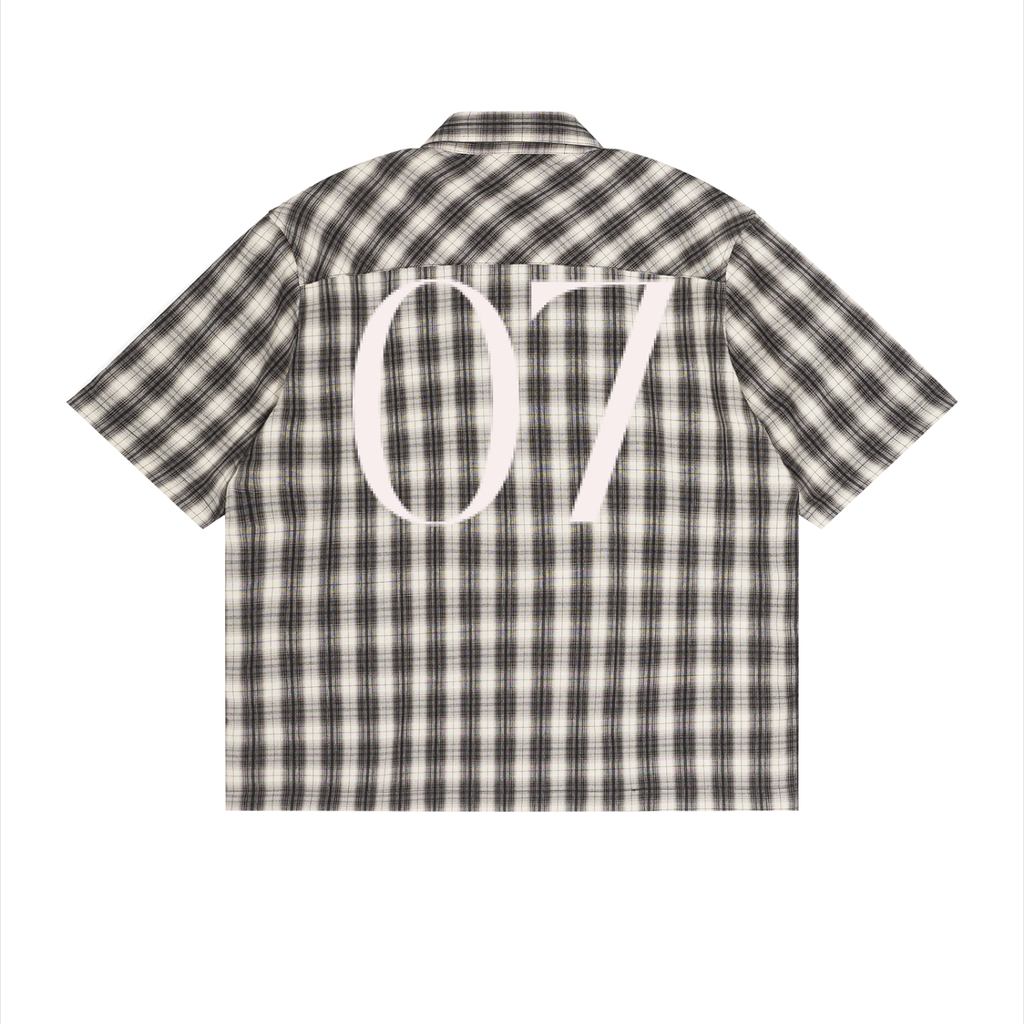 7VEN - Boxy Plaid Short Sleeve Shirt