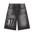 7VEN - Men’s Vintage Wide Leg Denim Jorts