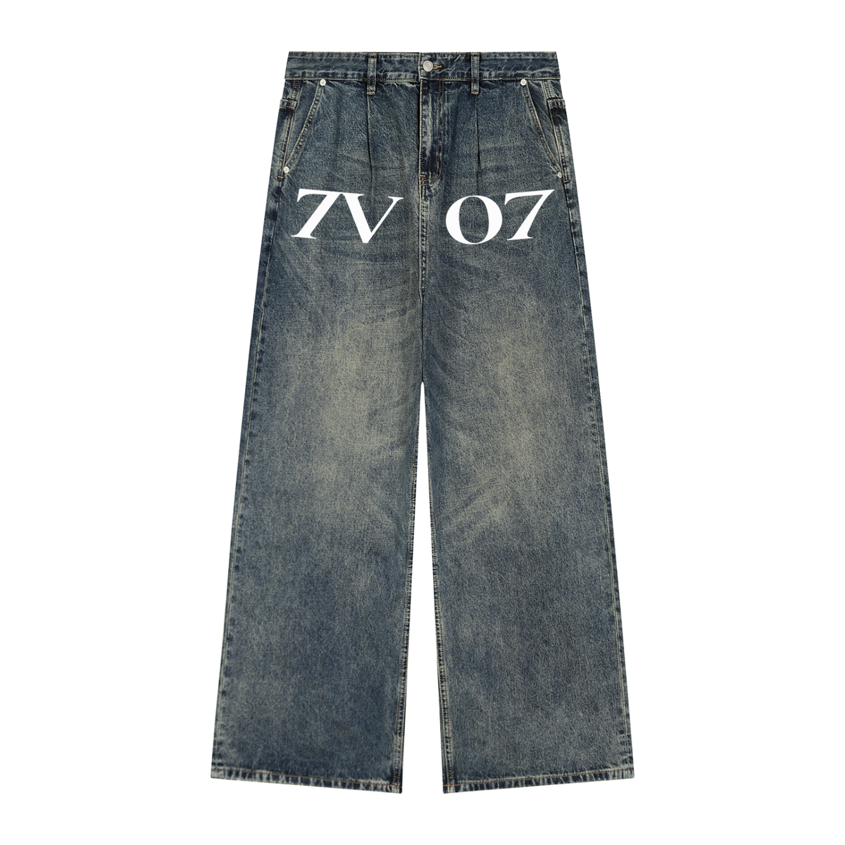 7VEN - Men's Vintage Wash Denim Jeans