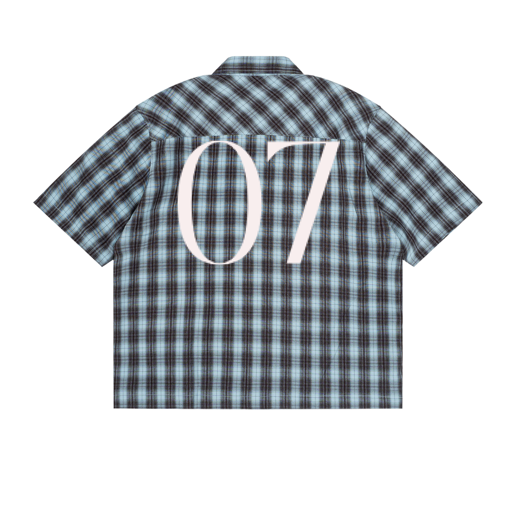 7VEN - Boxy Plaid Short Sleeve Shirt