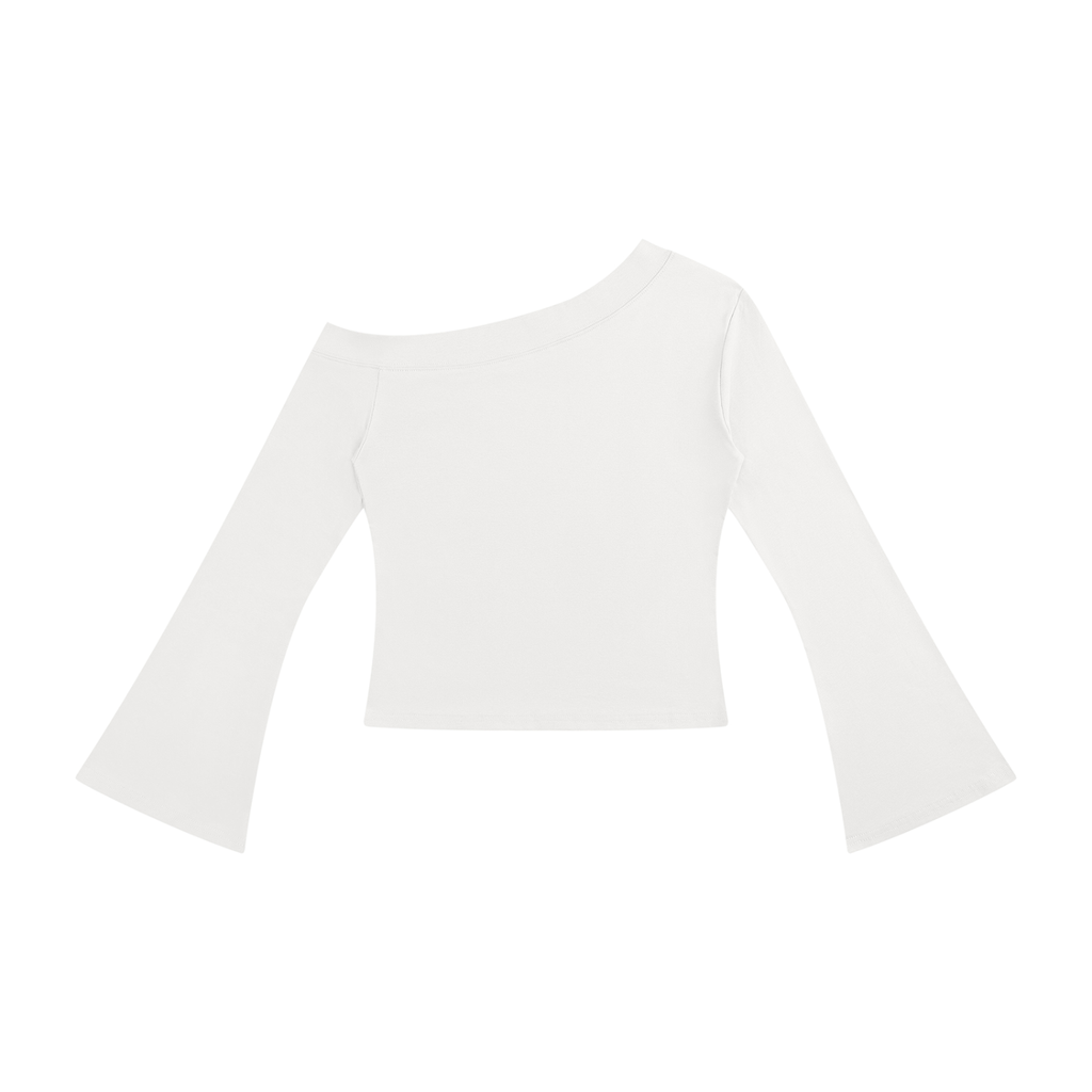 7VEN - Women's Off-Shoulder Bell Sleeve T-Shirt