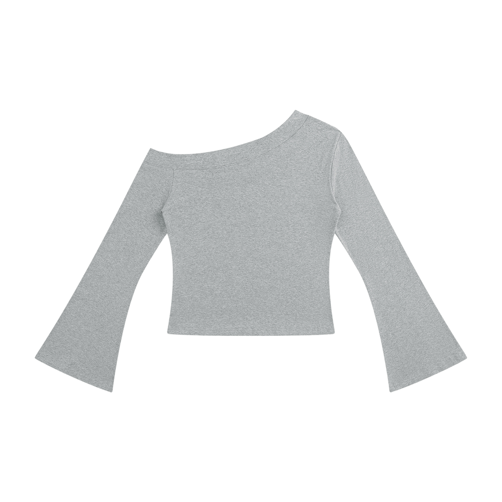 7VEN - Women's Off-Shoulder Bell Sleeve T-Shirt
