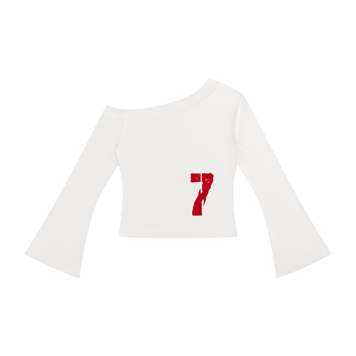 7VEN - Women's Off-Shoulder Bell Sleeve T-Shirt