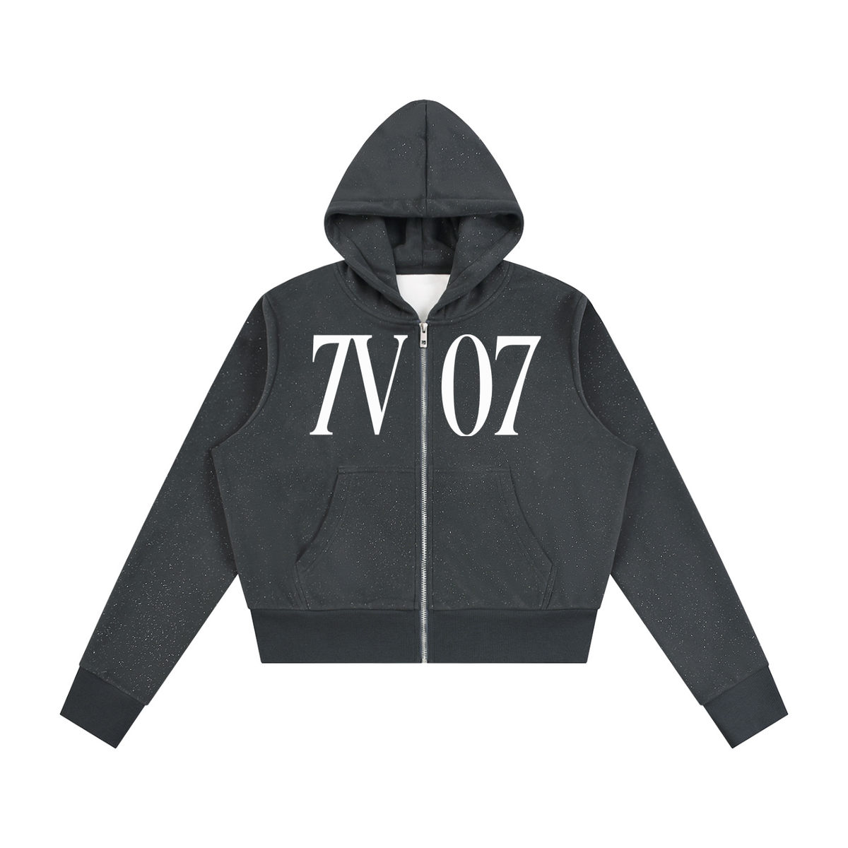7VEN - Women's Faded Sparkles  Full Zip Hoodie