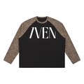 7VEN - Unisex Leopard Panel Waffle T-Shirt