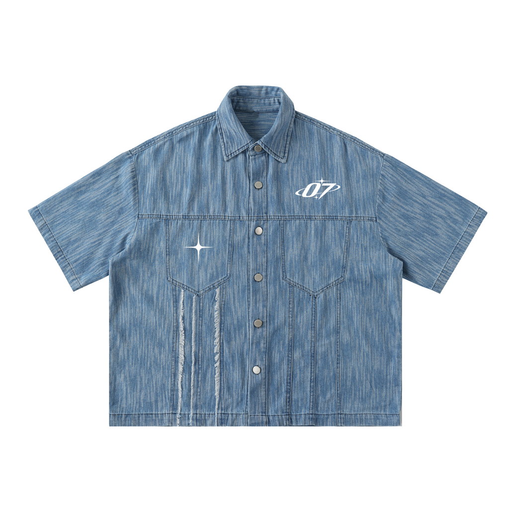 7VEN – Washed Denim Utility Shirt