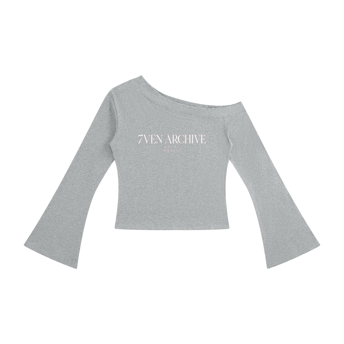 7VEN - Women's Off-Shoulder Bell Sleeve T-Shirt