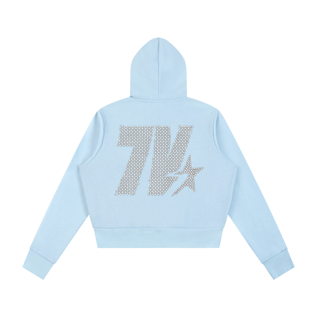 7VEN - Women's Faded Sparkles  Full Zip Hoodie